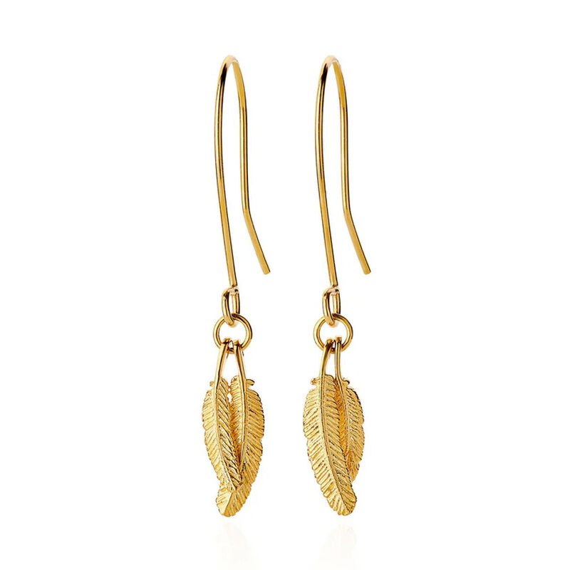 Boh Runga Mini Duo Miromiro Earrings Gold Plate image number 0